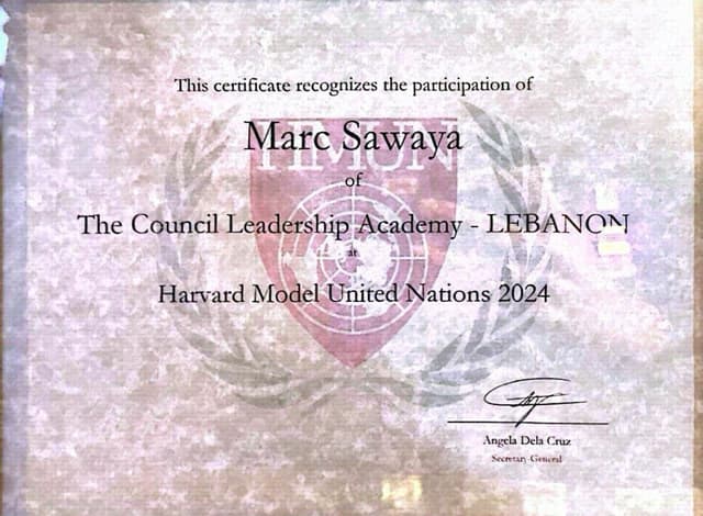 Harvard Model UN Award